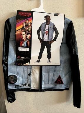 Stranger Things Eddie Jacket Halloween Costume Boys 14-16 XL NWT
